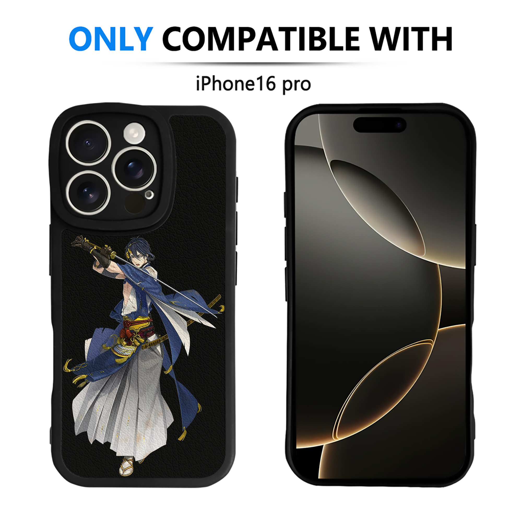 （画像用） 刀剣乱舞 Touken Ranbu 【iPhone 16シリーズ対応】シリコンスマホケース（レザー調） 材質：シリコン